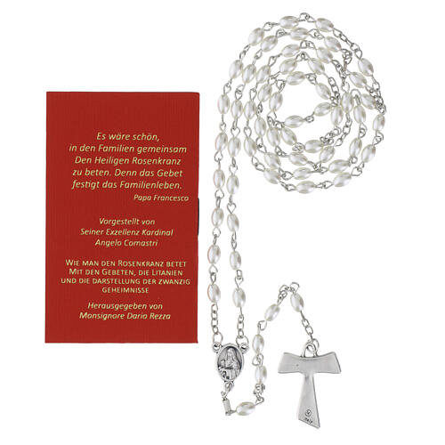 Livret avec chapelet en verre « Le Saint Rosaire » Saint François ALLEMAND 4