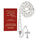 "The Holy Rosary" booklet with Saint Francis glass rosary - SPANISH LANGUAGE s4