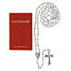 Booklet with glass rosary: "The Holy Rosary" of St Francis, PORTUGUESE s1