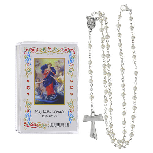 Booklet with glass rosary: "The Holy Rosary and the Mysteries" of St Francis, ENGLISH 3