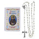 Booklet with glass rosary: "The Holy Rosary and the Mysteries" of St Francis, PORTUGUESE s1