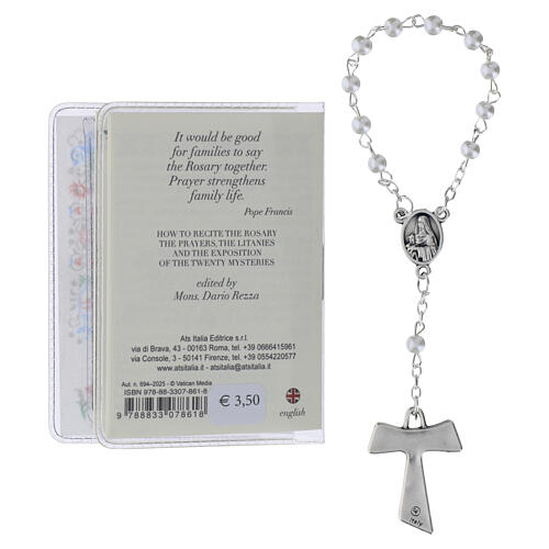 Mini booklet with single decade rosary: "The Holy Rosary" of St Francis, ENGLISH 4