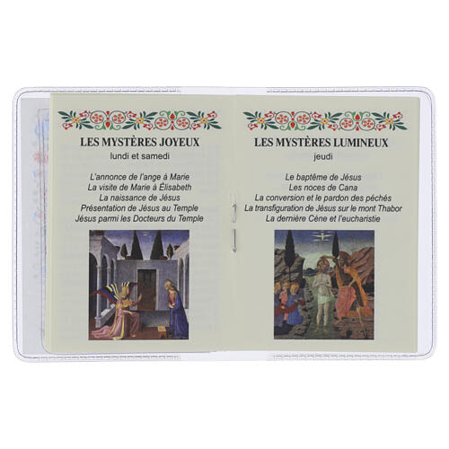 Mini livreto "O Santo Rosário" com dezena do terço São Francisco FRANCÊS 3
