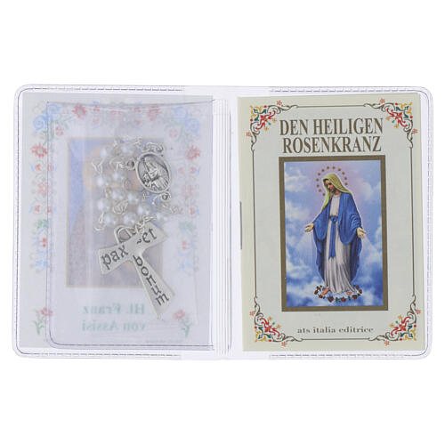 Mini libretto "Il Santo Rosario" con decina rosario San Francesco - LINGUA TEDESCA 2