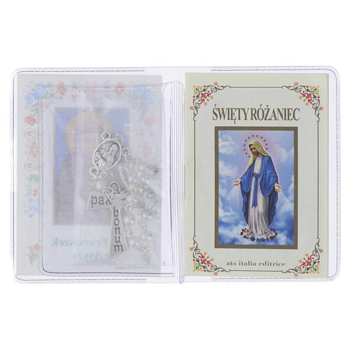 Mini libro "El Santo Rosario" con decena del rosario San Francisco - IDIOMA POLACO 2