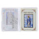 Mini livret « Le Saint Rosaire » avec dizainier en verre Saint François POLONAIS s2