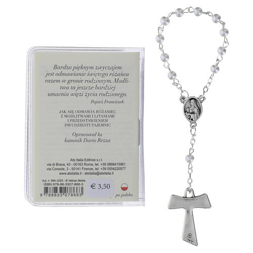 Mini libretto "Il Santo Rosario" con decina rosario San Francesco - LINGUA POLACCA 4