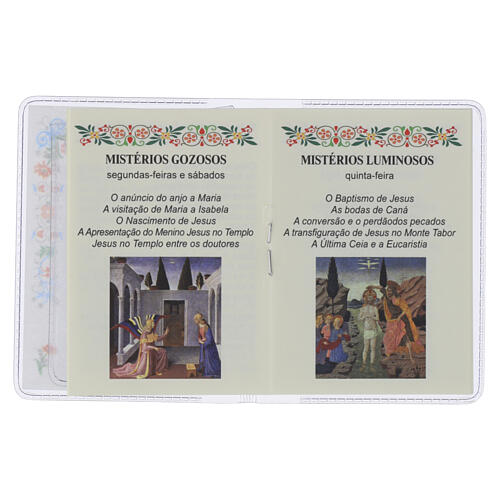 Miniheft „Der heilige Rosenkranz", dem heiligen Franziskus gewidmet mit 10-er Rosenkranz – PORTUGIESISCHE SPRACHE 3