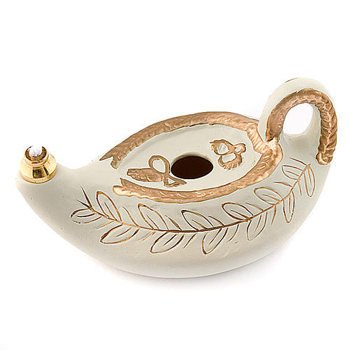 Ivory ceramic lantern 1