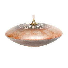 Round ceramic lamp