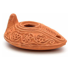 Porta-vela terracota vermelha Terra Santa