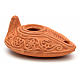 Holy Land red earthenware candlestick s2