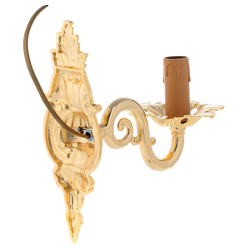 Wall lamp with 1 branch, golden 3