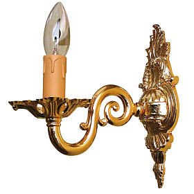 Lámparas y linternas: Lámpara de pared 1 brazo dorado Lámparas y linternas: Lámpara de pared 1 brazo dorado