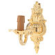 Wall lamp with 1 branch, golden s1