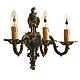Wall lamp with 3 branches, classic, antique style s1