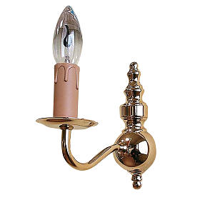 Lampade e lanterne: Lampada da muro classica 1 braccio dorata Lampade e lanterne: Lampada da muro classica 1 braccio dorata