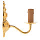 Wall lamp with 1 branch, golden s2