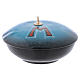 Lamp in blue ceramic with  Marian symbol s1
