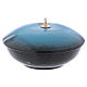 Lampada ciotola ceramica blu simbolo mariano s3
