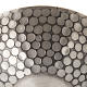 Lampada per cera liquida in ottone martellato argentato s4