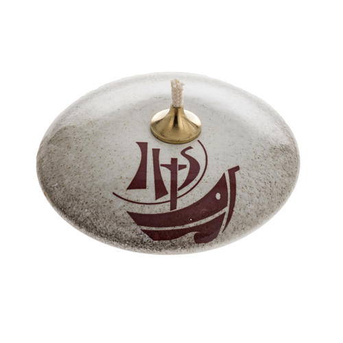 STOCK oil lamp pearl ceramic, Year of Faith 1