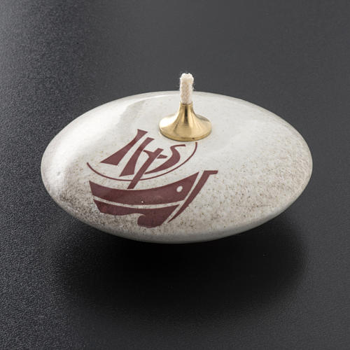 STOCK oil lamp pearl ceramic, Year of Faith 2