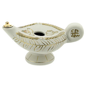 Lâmpadas e Lamparinas: Lâmpada Aladim terracota marfim mod. 