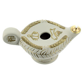 Lâmpadas e Lamparinas: Lâmpada Aladim terracota marfim mod. 