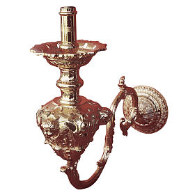 Wall chandelier, baroque style in cast brass
