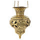 Lanterna orientale in ottone Monaci di Betlemme h 20 cm s1