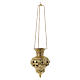Lanterna orientale in ottone Monaci di Betlemme h 20 cm s3