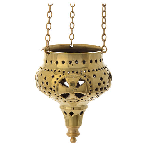 Oriental lantern in brass for church, Bethléem 11cm 1