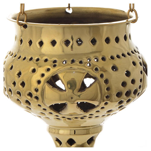 Oriental lantern in brass for church, Bethléem 11cm 2