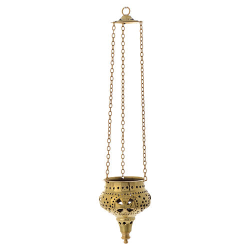 Oriental lantern in brass for church, Bethléem 11cm 3