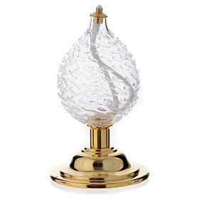 Lanterne goutte cristal soufflé effet bossage s1