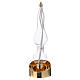 Liquid wax altar lamp, Iris model in glass and brass s1