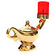 STOCK Lampe Aladin dorée avec lumière rouge s3