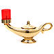 STOCK Aladdin Lamp gold-plated with red light s1