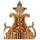 Baroque Applique in brass with 5 candles s5