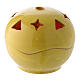 Lampada gialla ceramica sfera s1