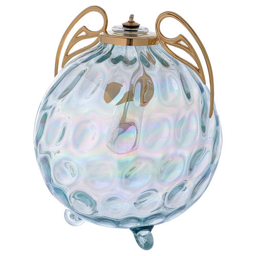 Lámpara esférica decoración alas cartucho Pyrex 2