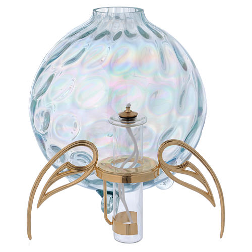 Lámpara esférica decoración alas cartucho Pyrex 3
