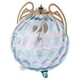 Lampes et lanternes: Lampe à huile boule avec ailes et cartouche pirex Lampes et lanternes: Lampe à huile boule avec ailes et cartouche pirex