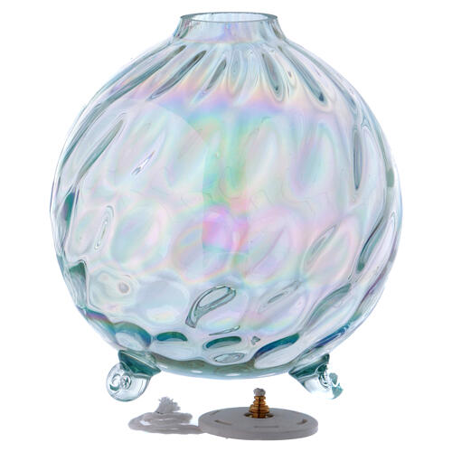Lamp with crystal ball, liquid wax 2