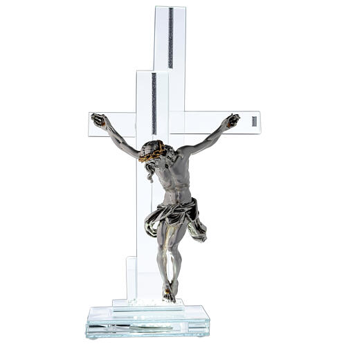 Lampe avec crucifix cristal 35 cm 1