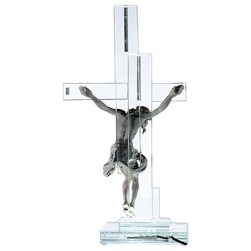 Lampe avec crucifix cristal 35 cm 5