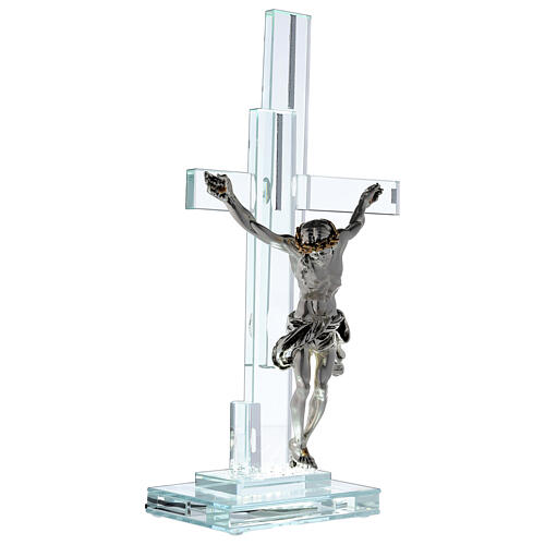 Lâmpada com crucifixo cristal 35 cm 4