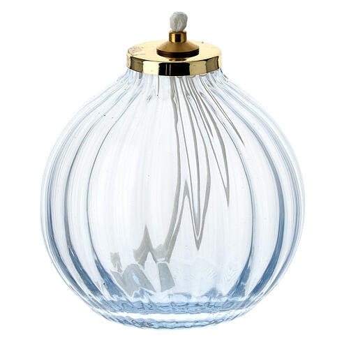 White glass lamp 8.5x9 cm 1