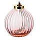 Pink glass wick lamp 8.5x9 cm s1